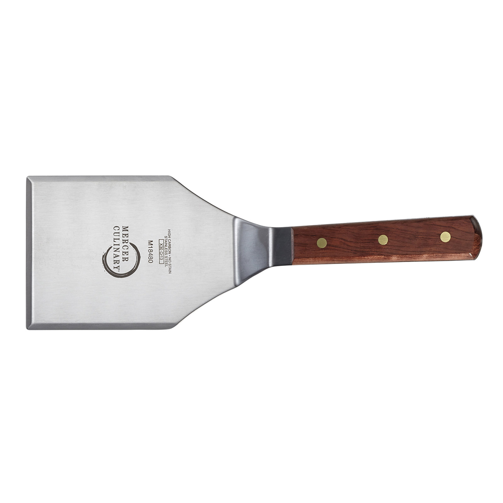 Mercer Culinary, M18480, Turner, Solid, Stainless Steel