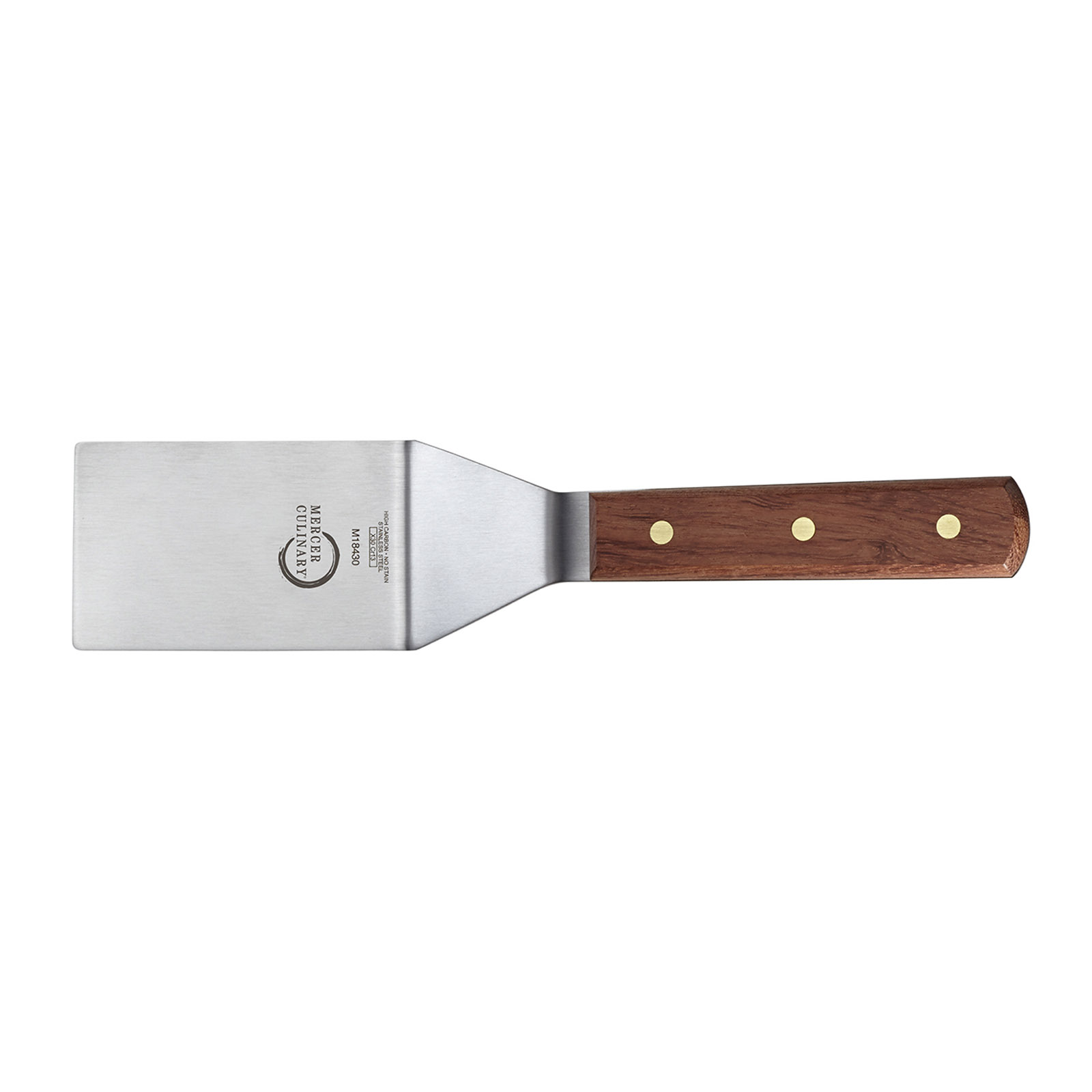 Mercer Culinary, M18430, Turner, Solid, Stainless Steel