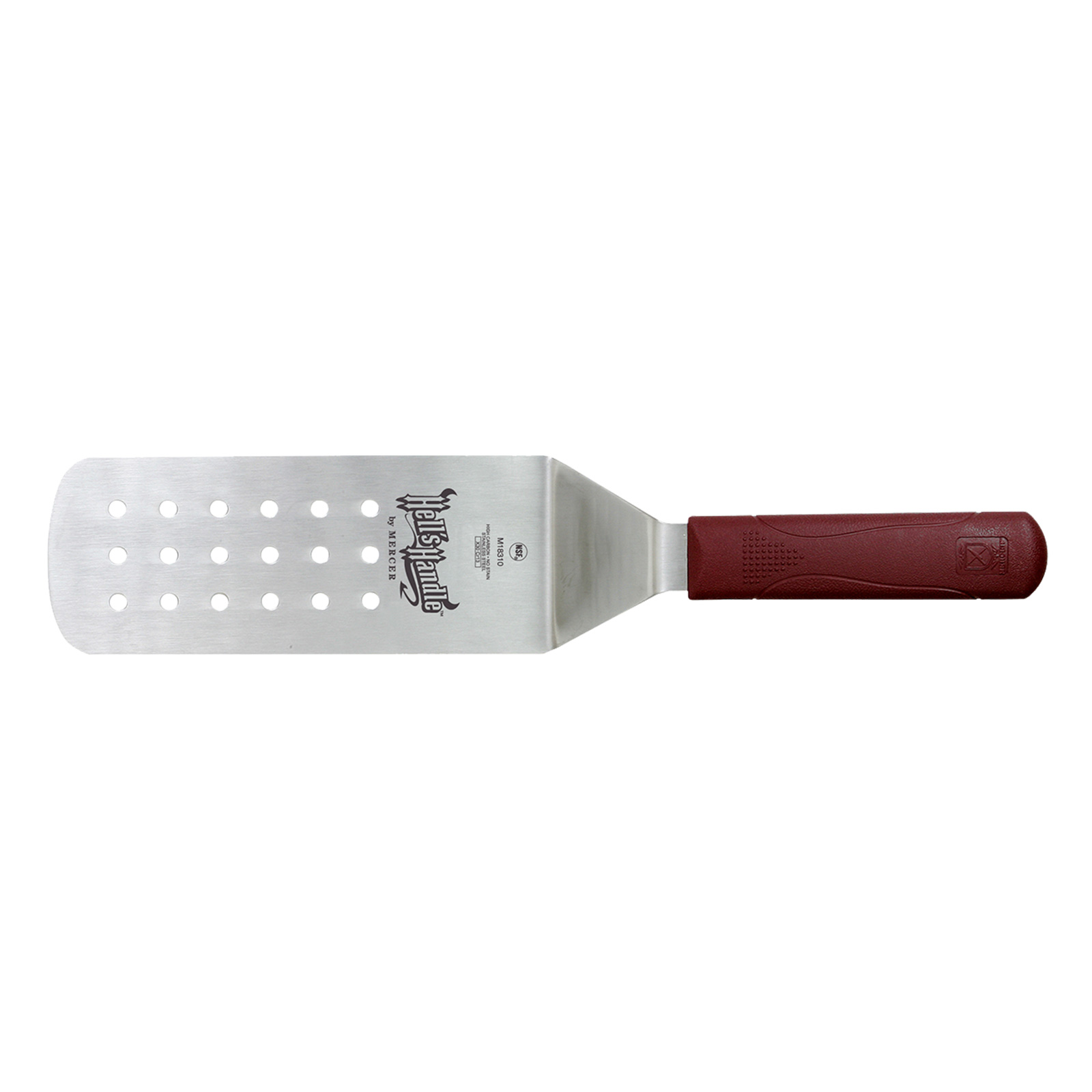 Mercer Culinary, M18310, Turner, Perforated, Stainless Steel