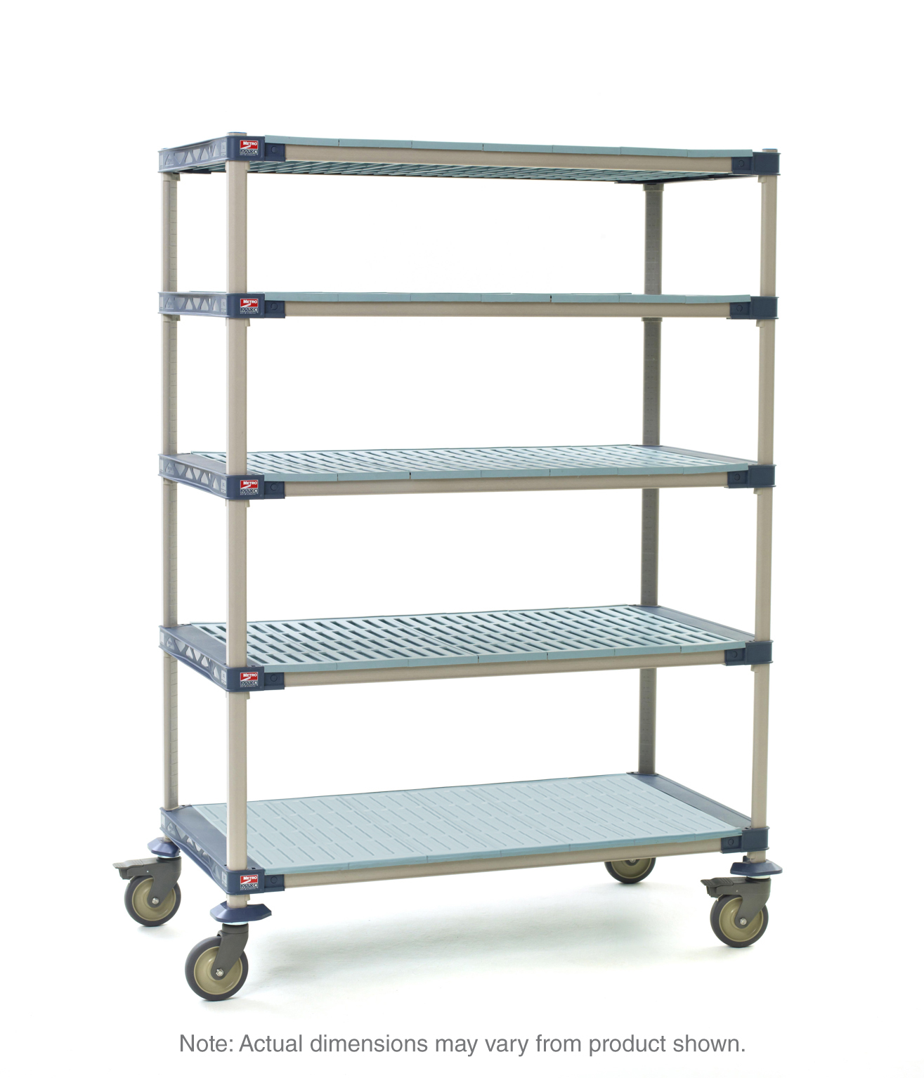 Metro, 5X557PG4, Shelving, Racks & Carts/Plastic Shelving/Complete Units/Mobile Shelving Carts