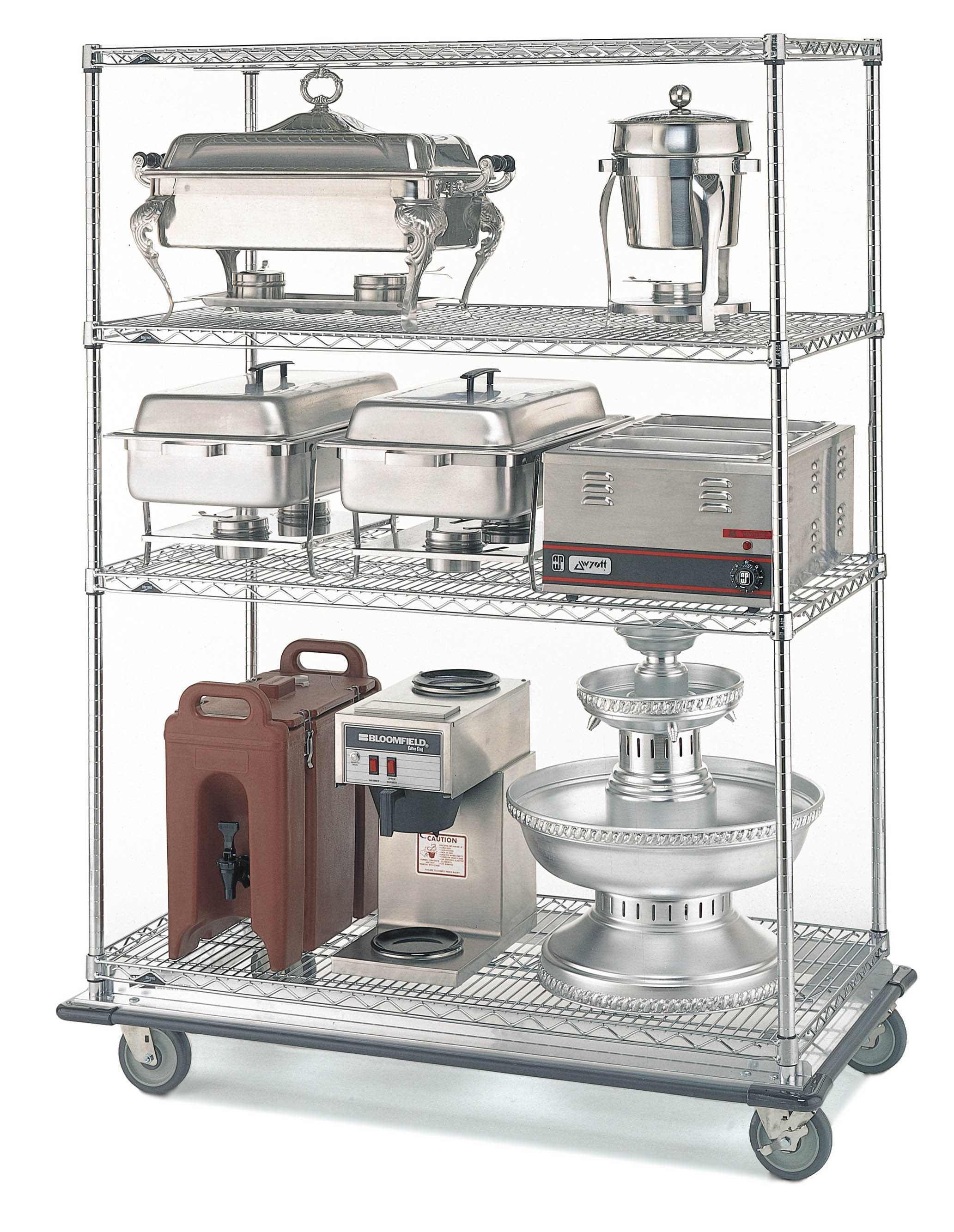 Metro, N536LC, Shelving, Racks & Carts/Wire Shelving/Complete Units/Mobile Shelving Carts