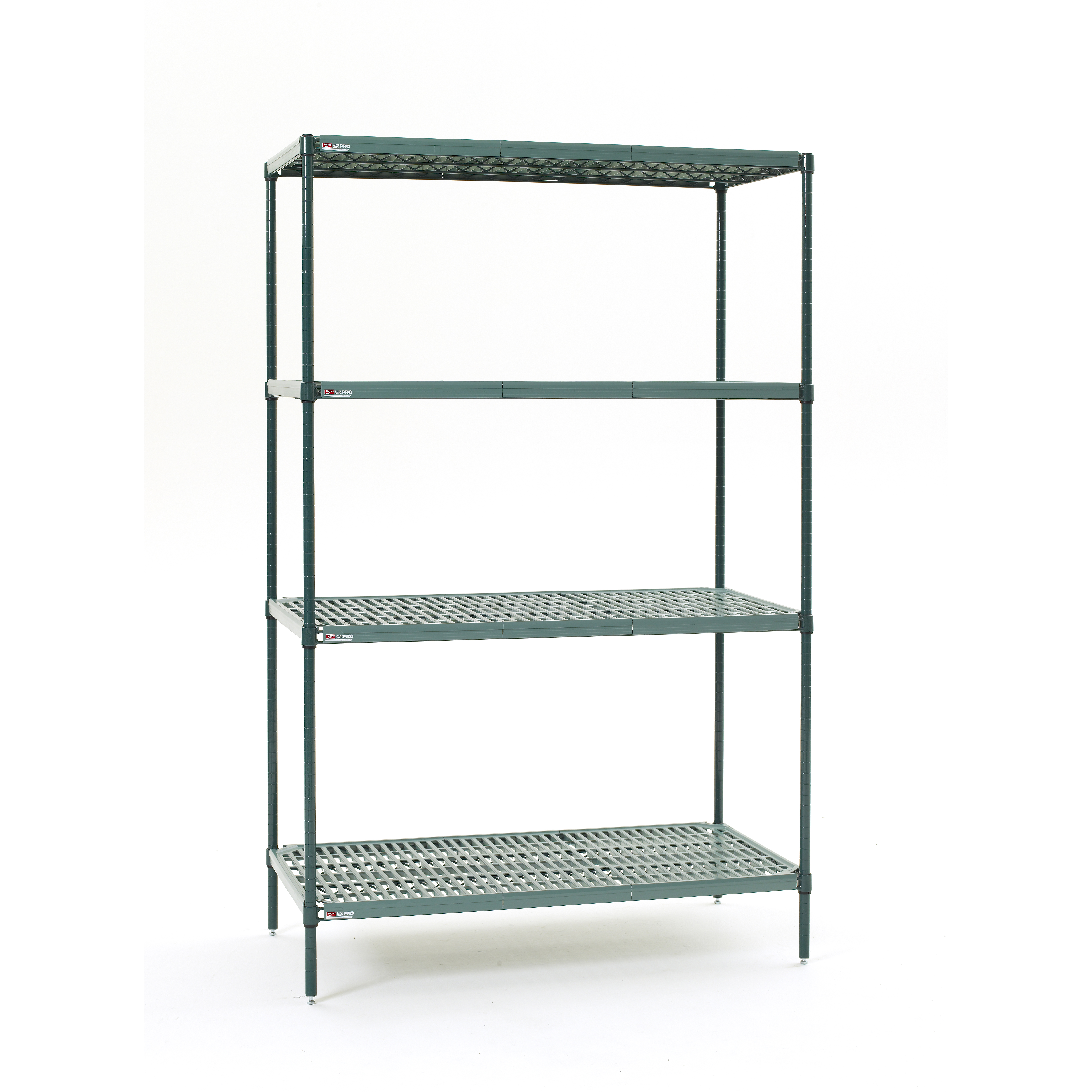 Metro, EZPR2448NK3-4, Shelving, Racks & Carts/Wire Shelving/Complete Units/Stationary Shelving, Rust Resistant, Green