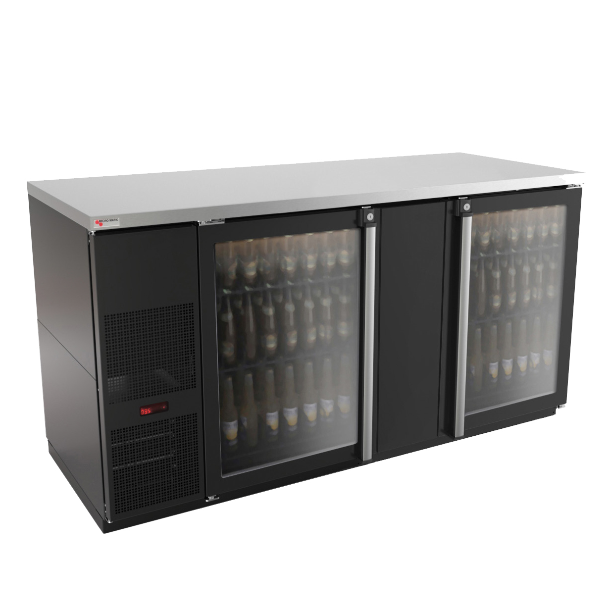 Micro Matic USA, MBB68G-E, Back Bar Cabinet, Refrigerated