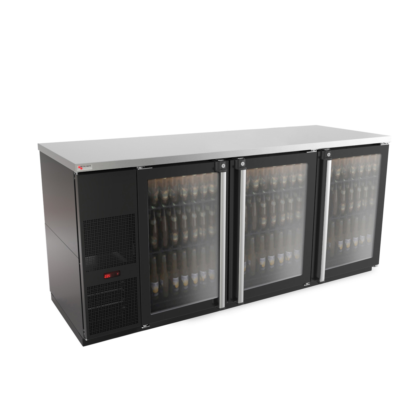 Micro Matic USA, MBB78G-E, Back Bar Cabinet, Refrigerated