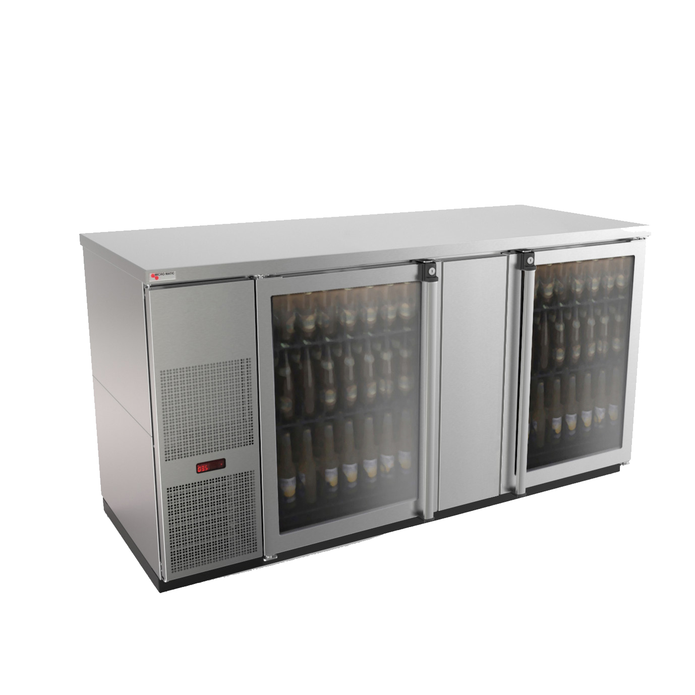 Micro Matic USA, MBB68GS-E, Back Bar Cabinet, Refrigerated