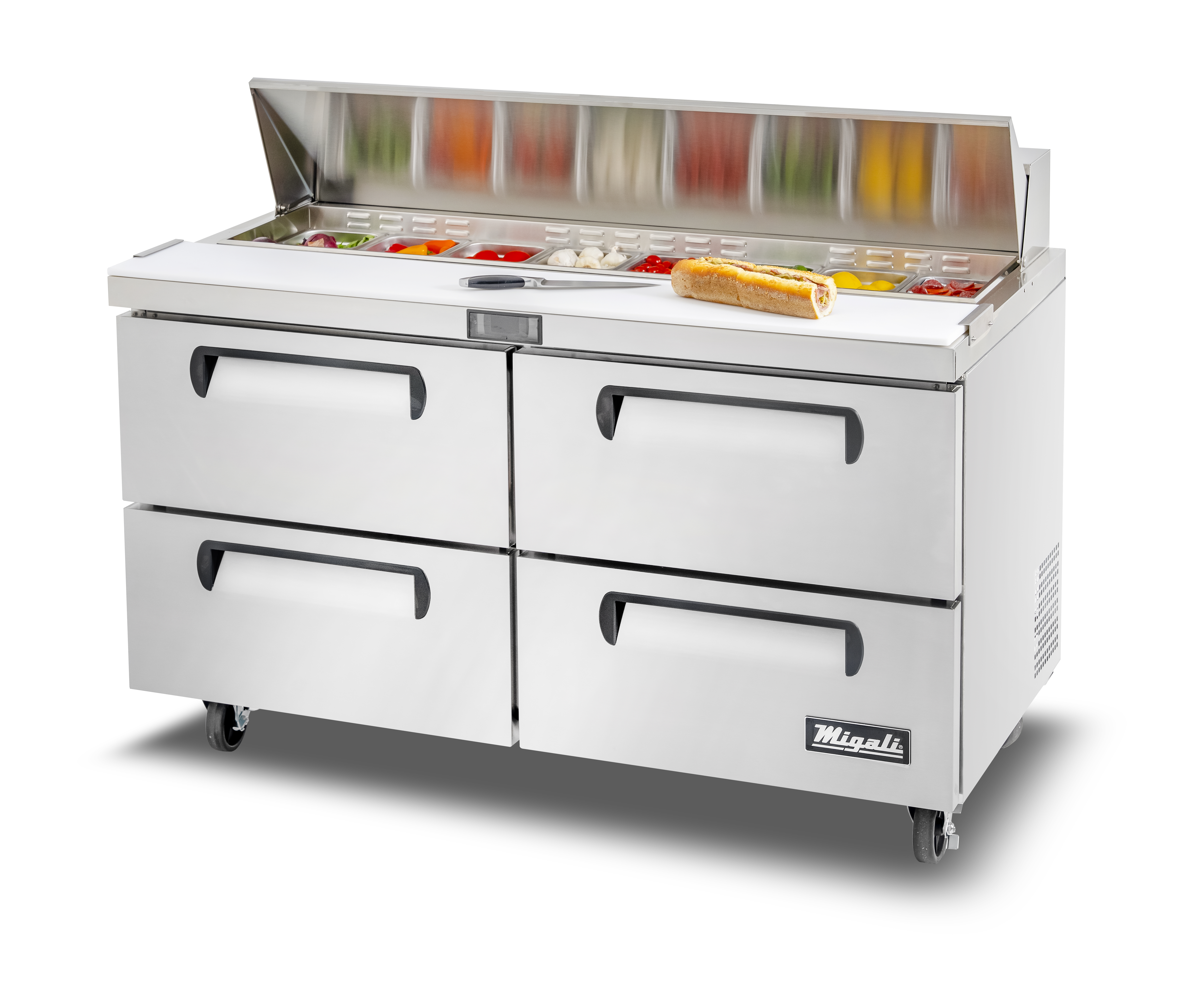 Migali, C-SP60-16-D-HC, Commercial Sandwich Prep Table