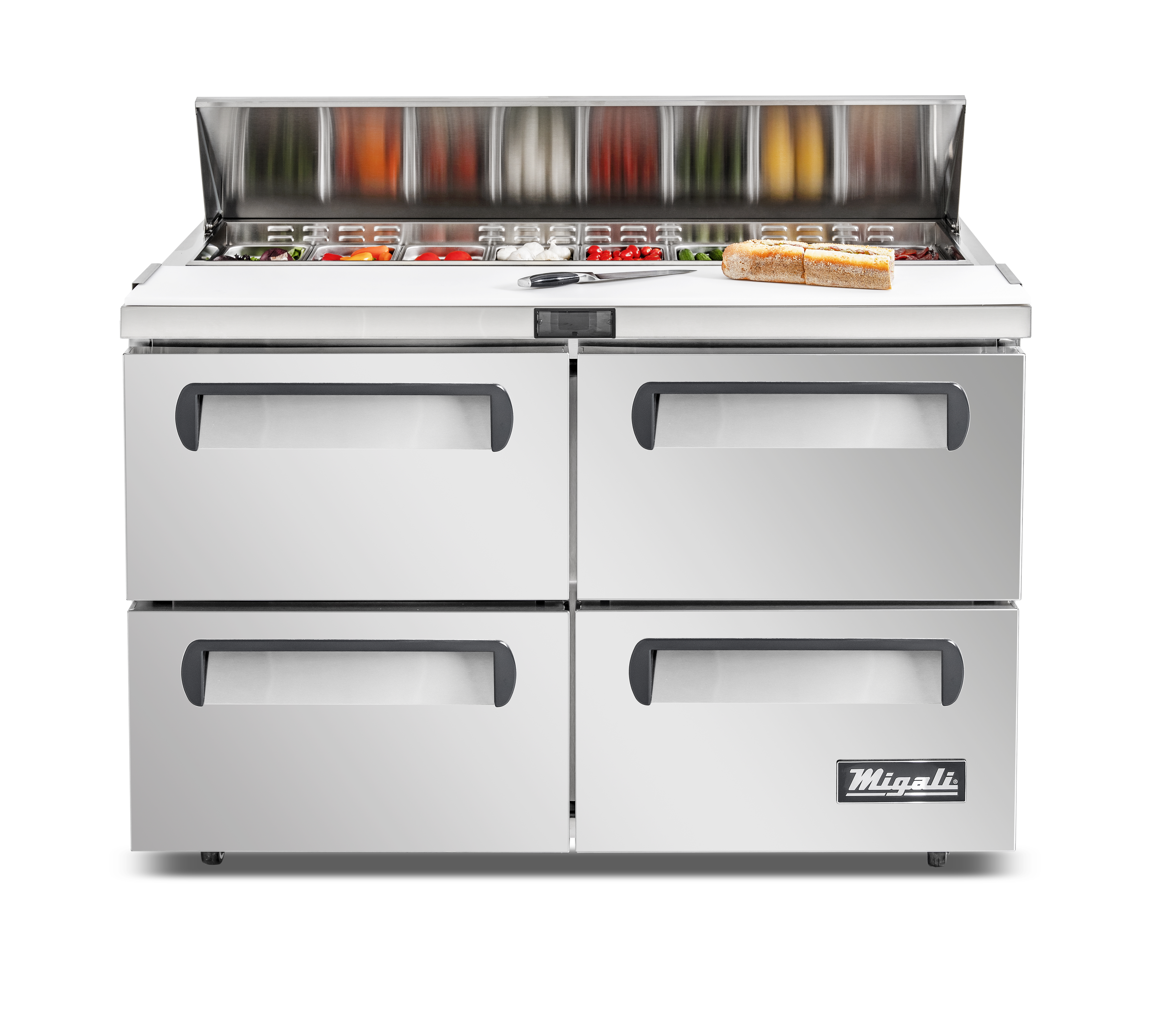 Migali, C-SP48-12-D-HC, Commercial Sandwich Prep Table