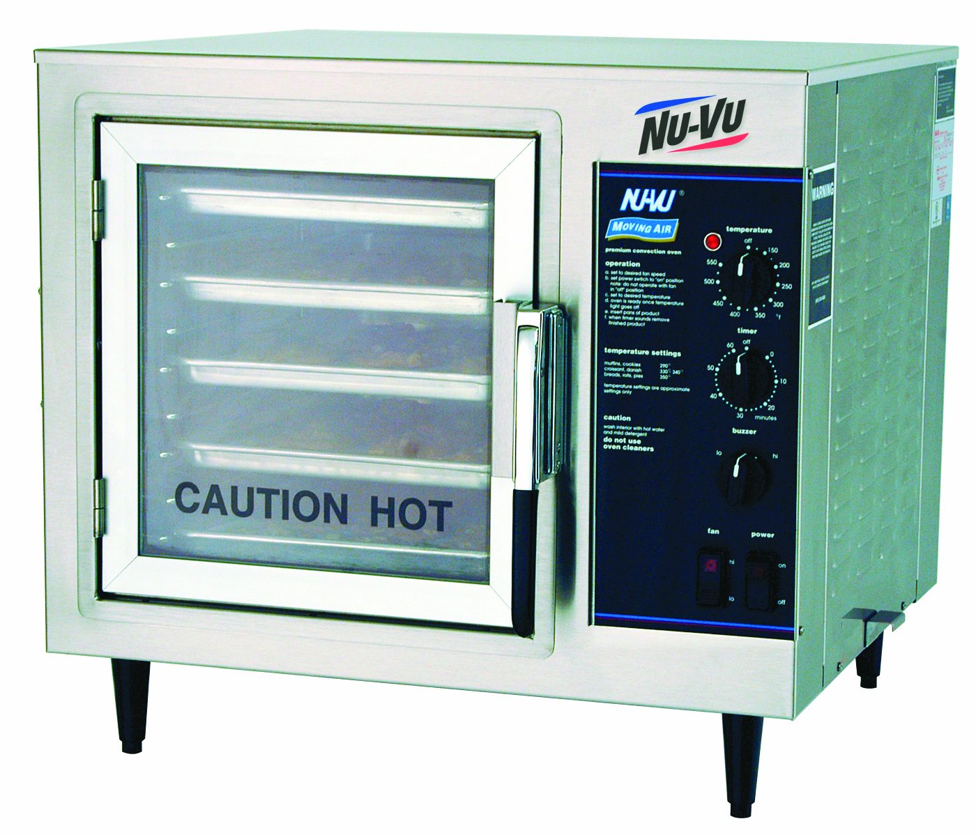 Nu-Vu, XO-1M, Convection Oven, Electric