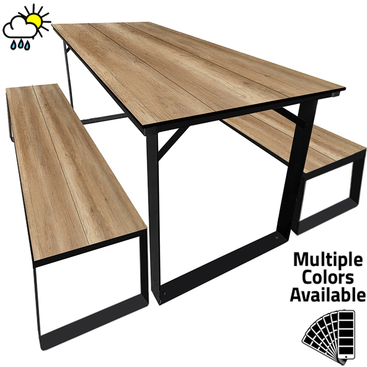 Oak Street, JUBSET-CC-WP, Picnic Style, Table/Bench Set