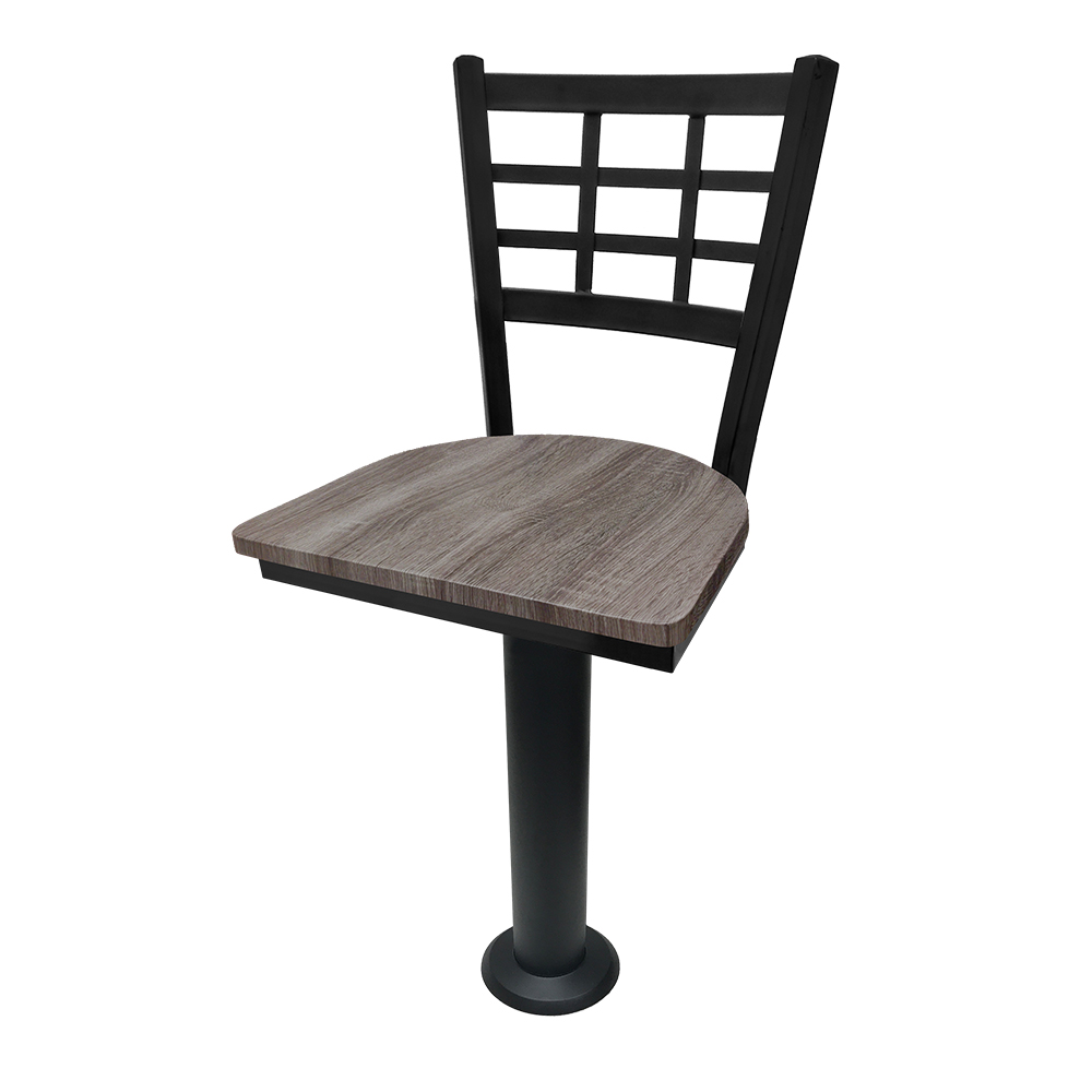Oak Street, SL7163-BW, Seating, Bar Stool, Pedestal