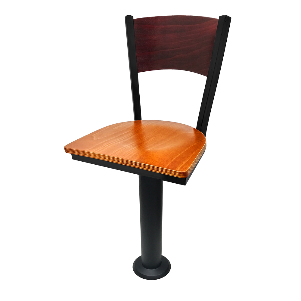 Oak Street, SL7150-P-MH-CH, Seating, Bar Stool, Pedestal