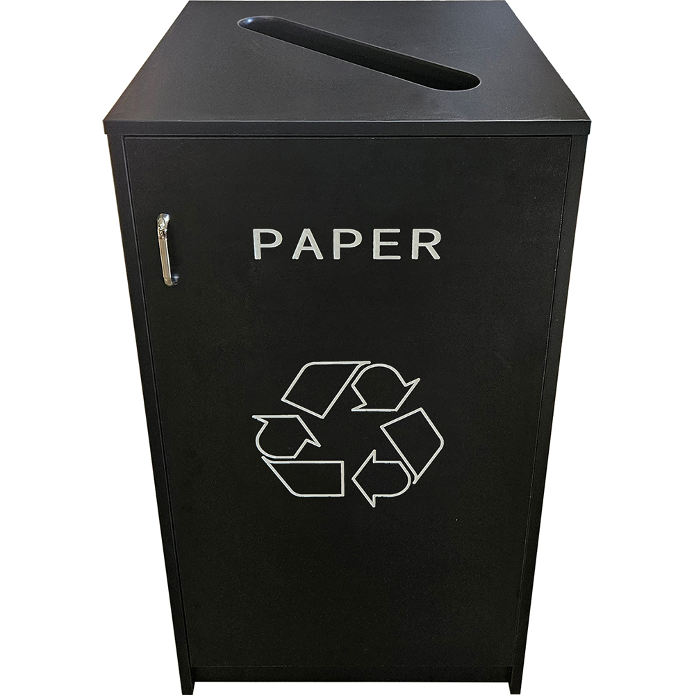 Oak Street, M8550-BLK, Casework, Waste/Recycling Receptacle