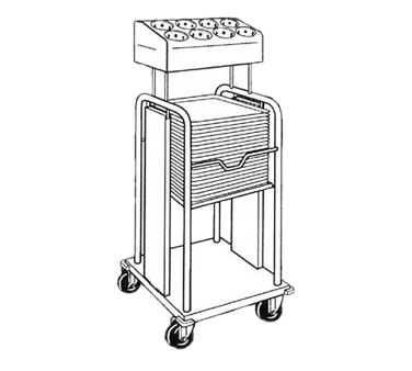Piper Products, PTS/1622MO, Flatware & Tray Cart