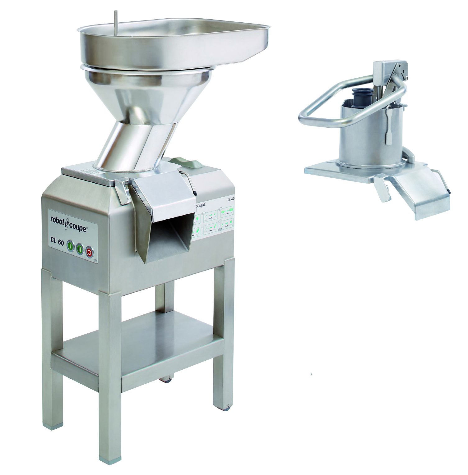 Robot Coupe, CL60E2FEEDHEADS NODISC, Vegetable Preparation Machine