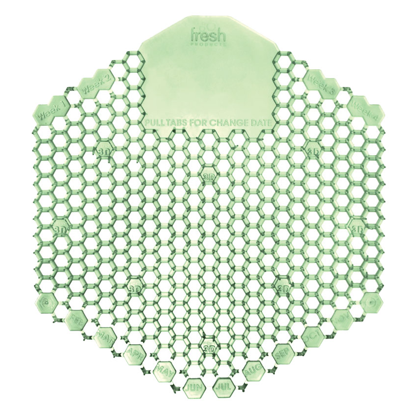 Royal Industries, URN SCRN 3WDS MELON, Urinal Accessories