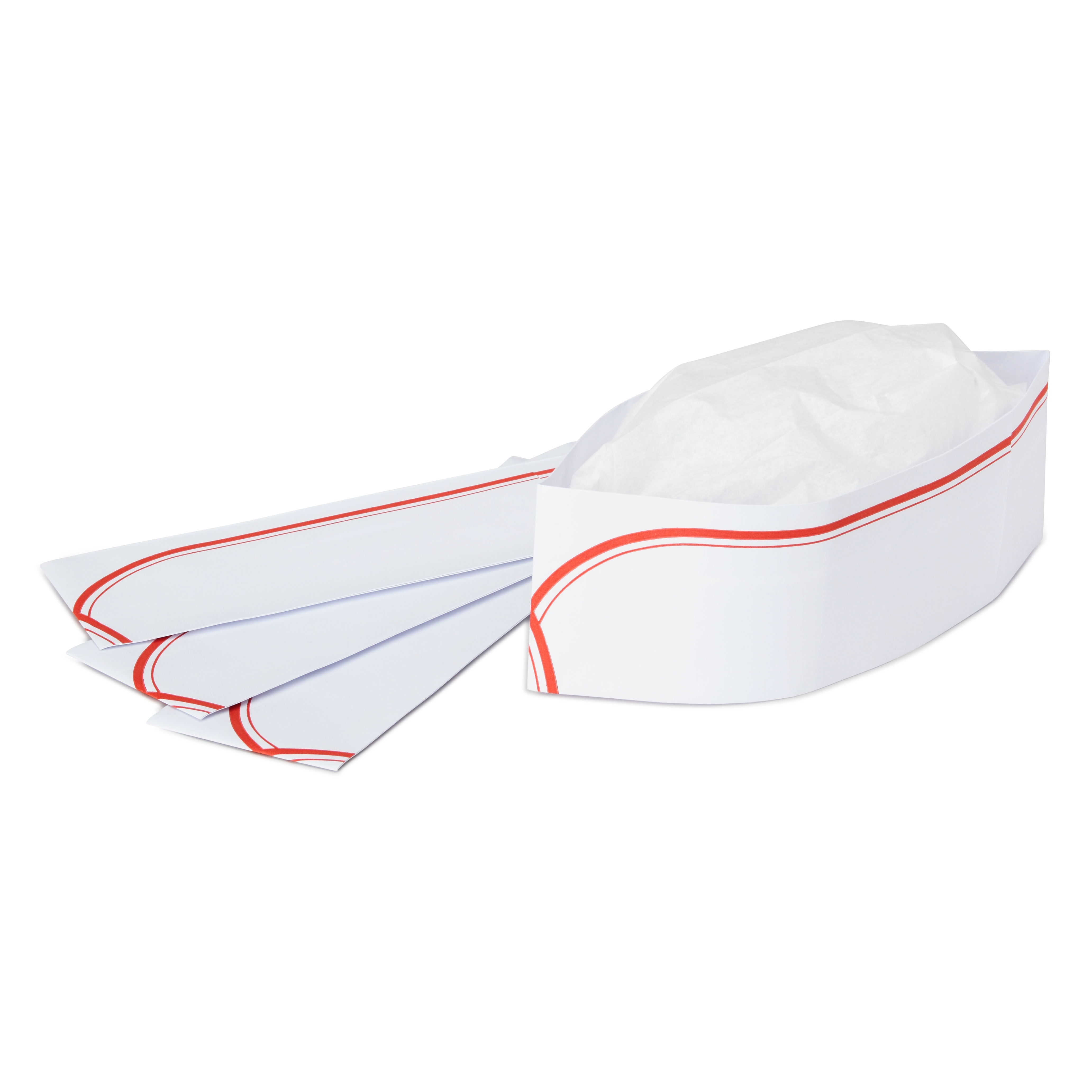 Royal Industries, PPR OS RED, Disposable Chef's Hat