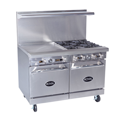 Royal Range of California, RR-4G24, Range, 48" Restaurant, Gas