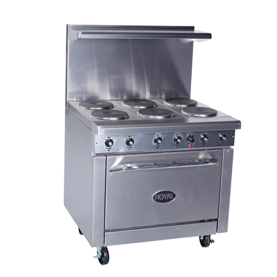 Royal Range of California, RRE-4GT12, Range, 36" Restaurant, Electric
