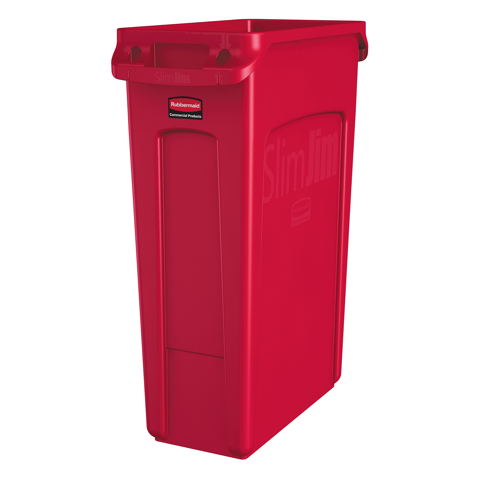 Rubbermaid, 1956189, Trash Receptacle, Indoor, 23 Gallon, Plastic, Red