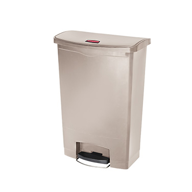 Rubbermaid, 1883552, Trash Receptacle, Indoor, 24 Gallon, Resin, Beige
