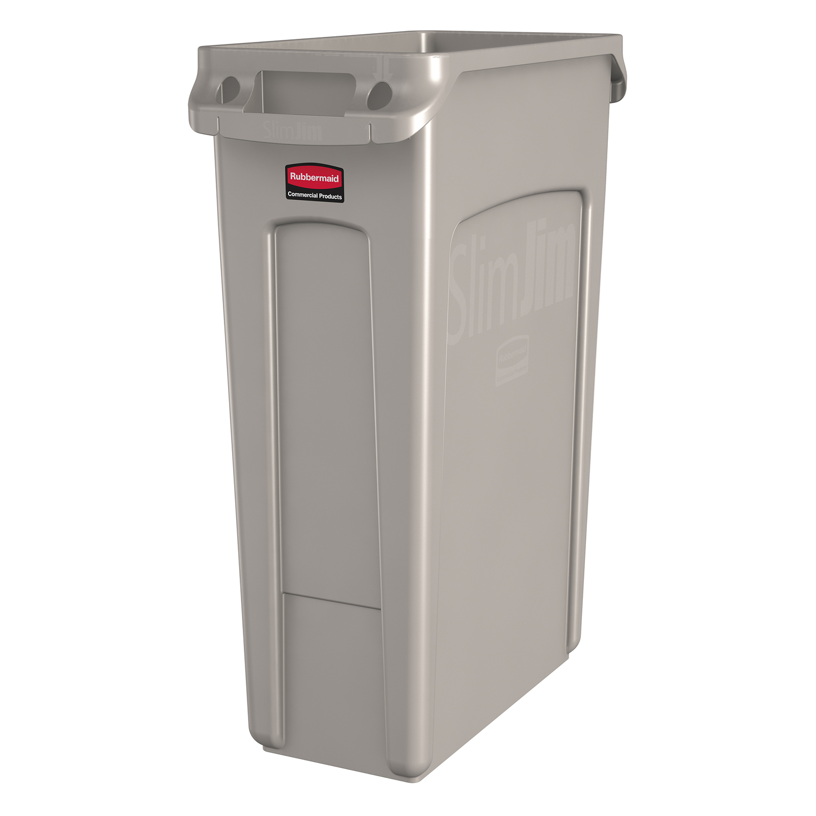 Rubbermaid, FG354060BEIG, Trash Receptacle, Indoor, 23 Gallon, Plastic, Beige