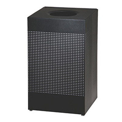 Rubbermaid, FGSC18EPLTBK, Trash Receptacle, Indoor, 20 Gallon, Plastic, Square