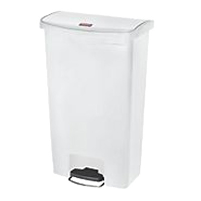 Rubbermaid, 1883559, Trash Receptacle, Indoor, 18 Gallon, Resin, White