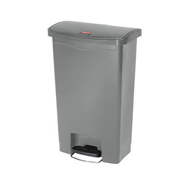 Rubbermaid, 1883602, Trash Receptacle, Indoor, 13 Gallon, Resin, Gray