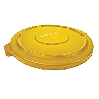 Rubbermaid, FG263100YEL, Trash Receptacle Lid / Top, 32 Gallon, Plastic, Yellow