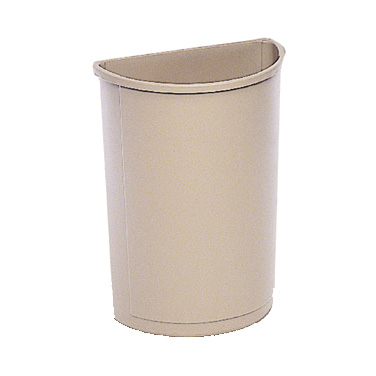 Rubbermaid, FG352000BEIG, Trash Receptacle, Indoor, 21 Gallon, Plastic, Round