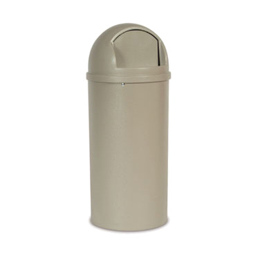 Rubbermaid, FG816088BEIG, Trash Receptacle, Indoor, 15 Gallon, Beige