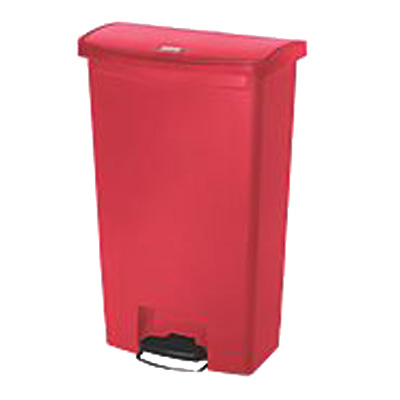 Rubbermaid, 1883568, Trash Receptacle, Indoor, 18 Gallon, Resin, Red