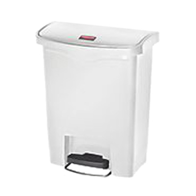 Rubbermaid, 1883555, Trash Receptacle, Indoor, 8 Gallon, Resin, White