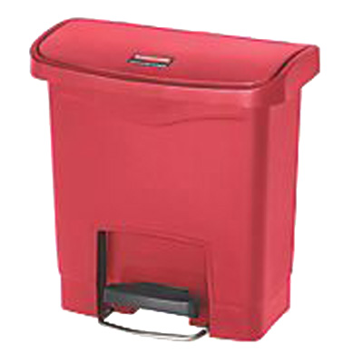 Rubbermaid, 1883563, Trash Receptacle, Indoor, 4 Gallon, Resin, Red