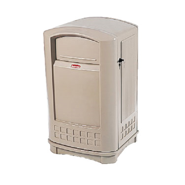 Rubbermaid, FG396400BEIG, Trash Receptacle, Indoor, 50 Gallon, Beige