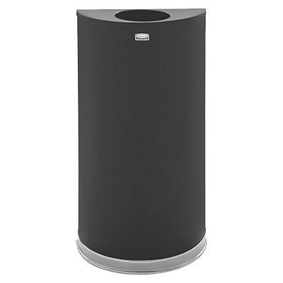 Rubbermaid, FGSO1220PLBK, Trash Receptacle, Indoor, 12 Gallon, Plastic, Round