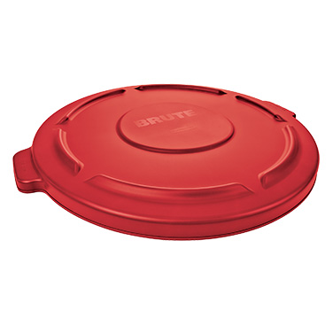 Rubbermaid, FG263100RED, Trash Receptacle Lid / Top, 32 Gallon, Plastic, Red