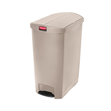 Rubbermaid, 1883553, Trash Receptacle, Indoor, 24 Gallon, Resin, Beige