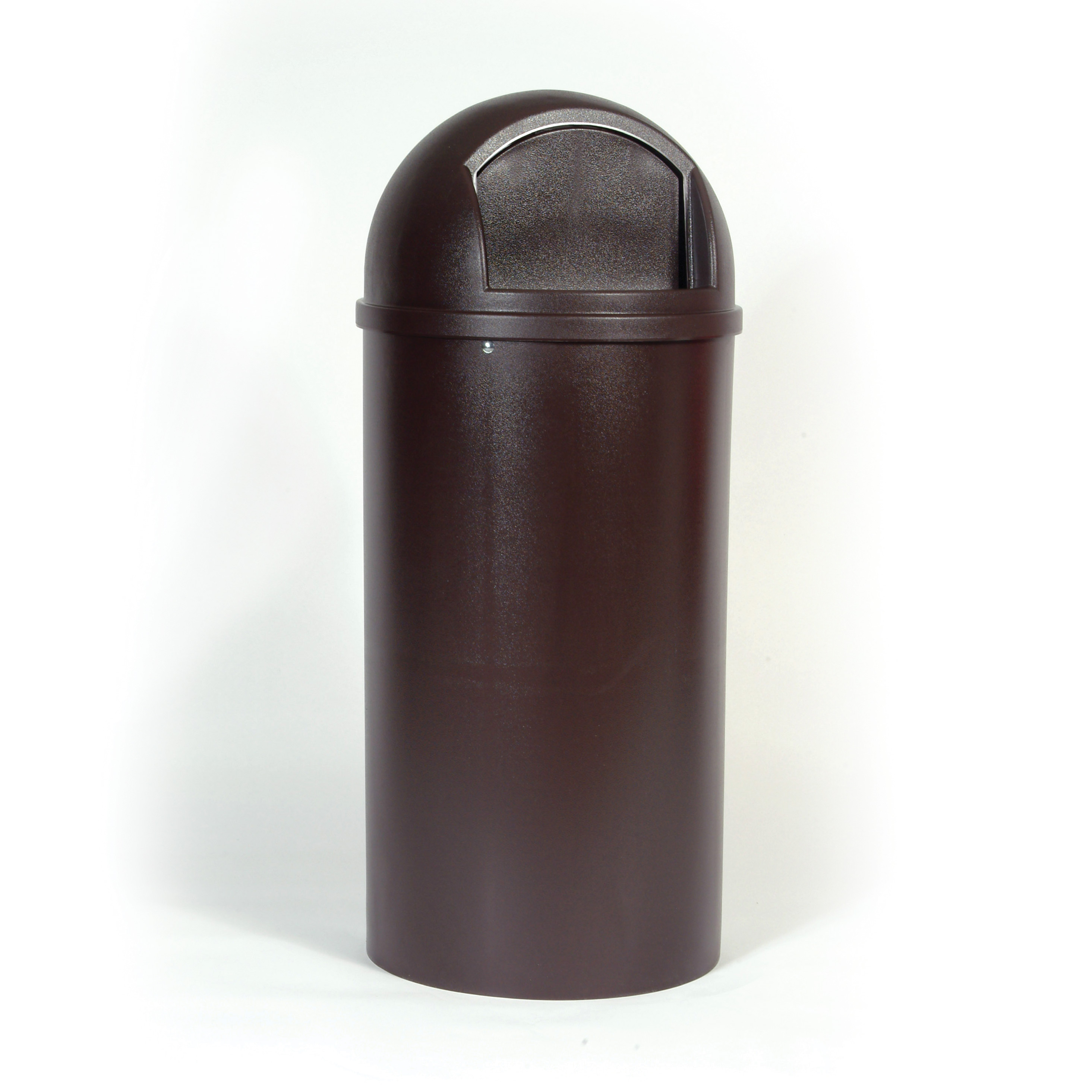 Rubbermaid, FG817088BRN, Trash Receptacle, Indoor, 25 Gallon, Brown