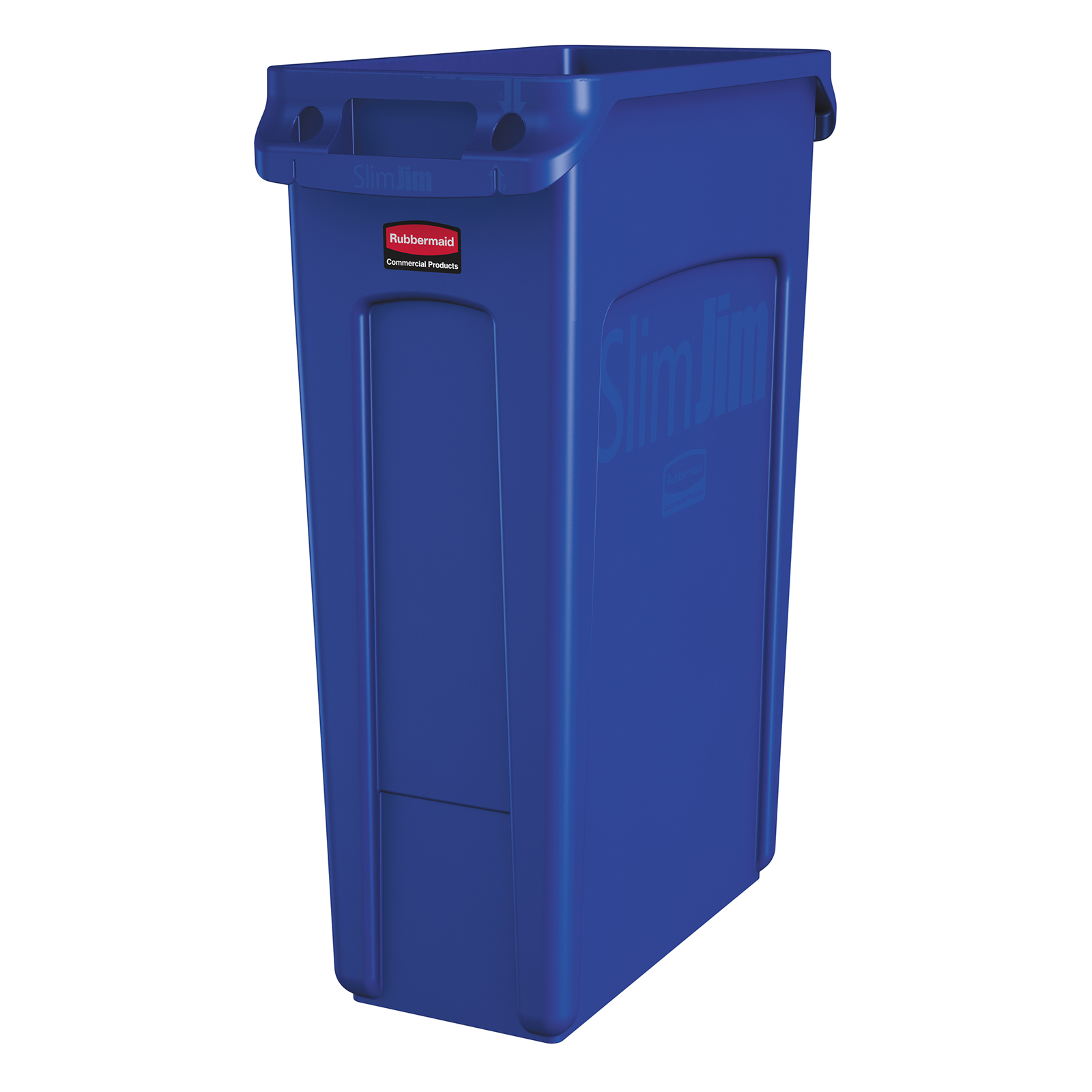 Rubbermaid, 1956185, Trash Receptacle, Indoor, 23 Gallon, Plastic, Blue