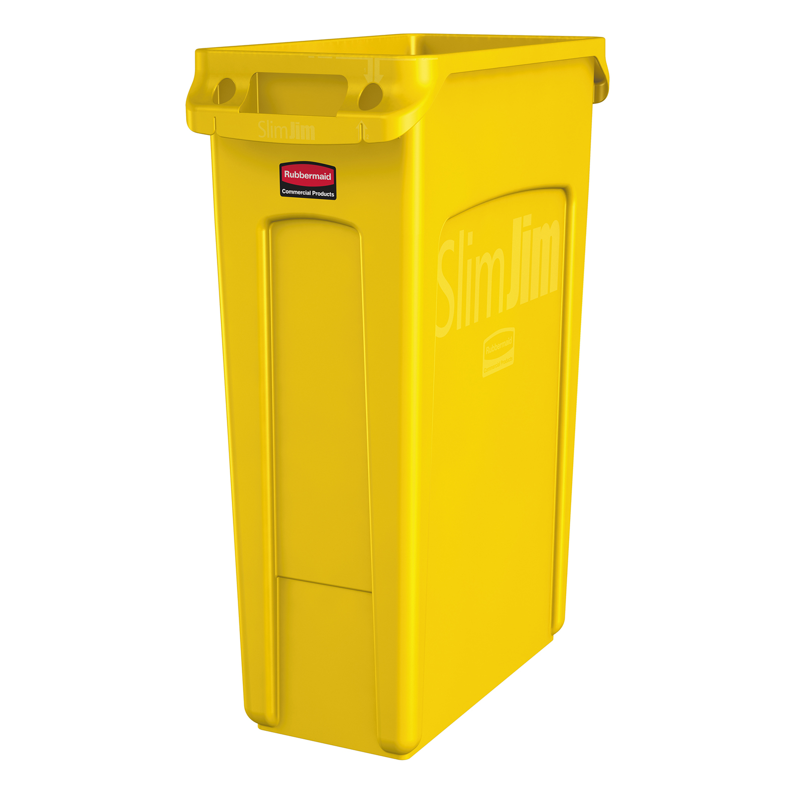 Rubbermaid, 1956188, Trash Receptacle, Indoor, 23 Gallon, Plastic, Yellow