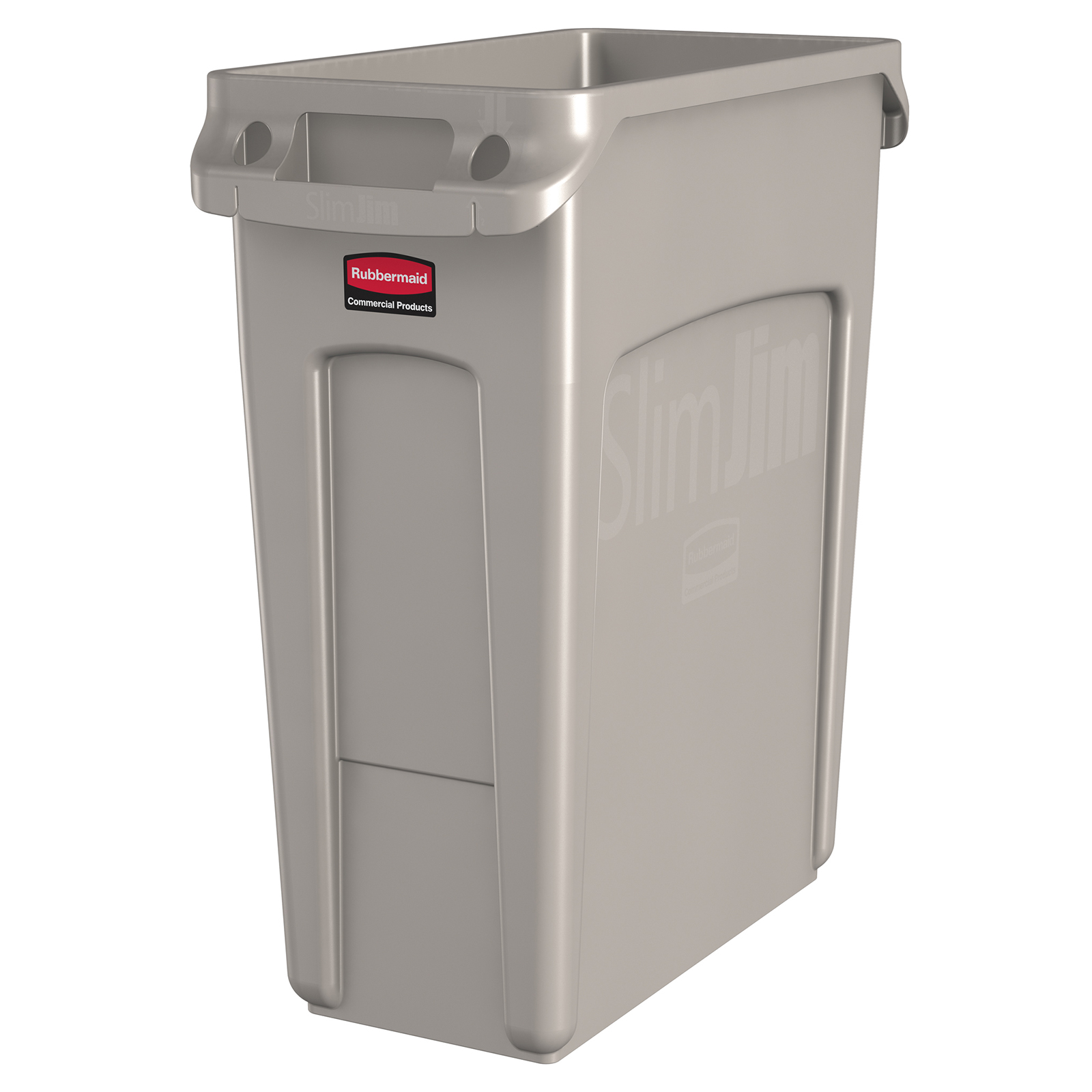 Rubbermaid, 1971259, Trash Receptacle, Indoor, 16 Gallon, Plastic, Beige