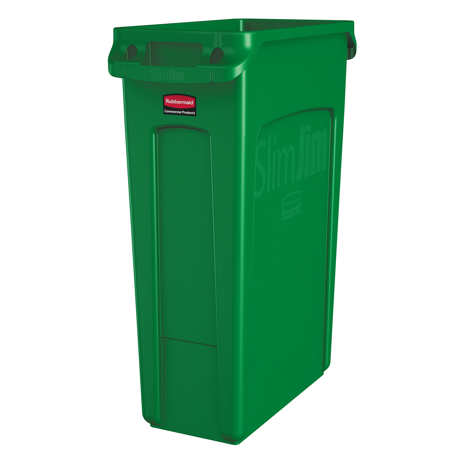 Rubbermaid, 1956186, Trash Receptacle, Indoor, 23 Gallon, Plastic, Green
