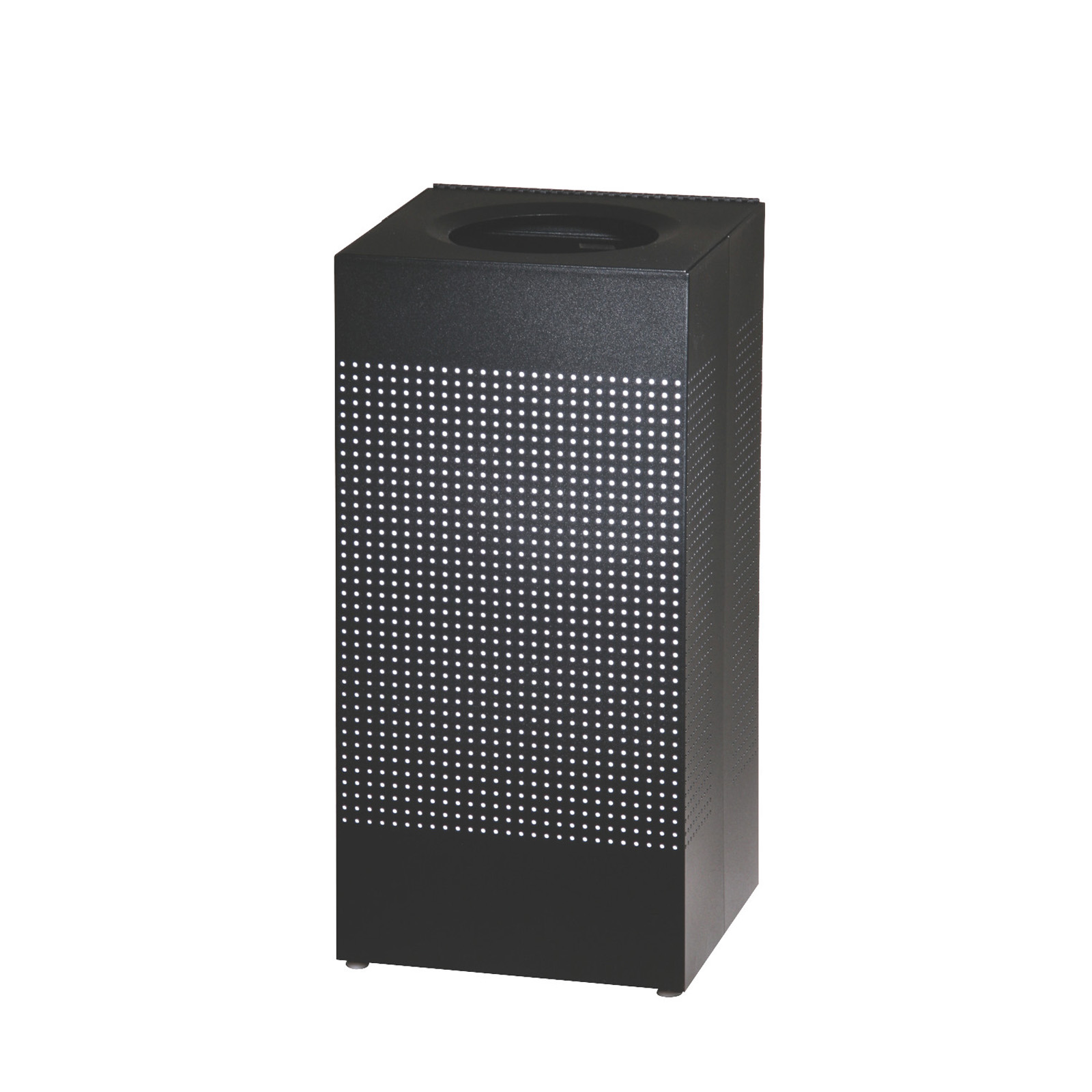 Rubbermaid, FGSC14EPLTBK, Trash Receptacle, Indoor, 16 Gallon, Plastic, Square