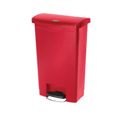 Rubbermaid, 1883566, Trash Receptacle, Indoor, 13 Gallon, Resin, Red