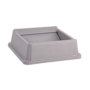 Rubbermaid, FG266400GRAY, Trash Receptacle Lid / Top, Square, Gray