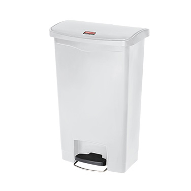 Rubbermaid, 1883557, Trash Receptacle, Indoor, 13 Gallon, Resin, White