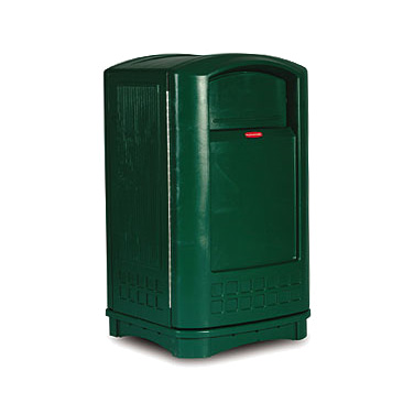 Rubbermaid, FG396400DGRN, Trash Receptacle, Indoor, 50 Gallon, Dark Green