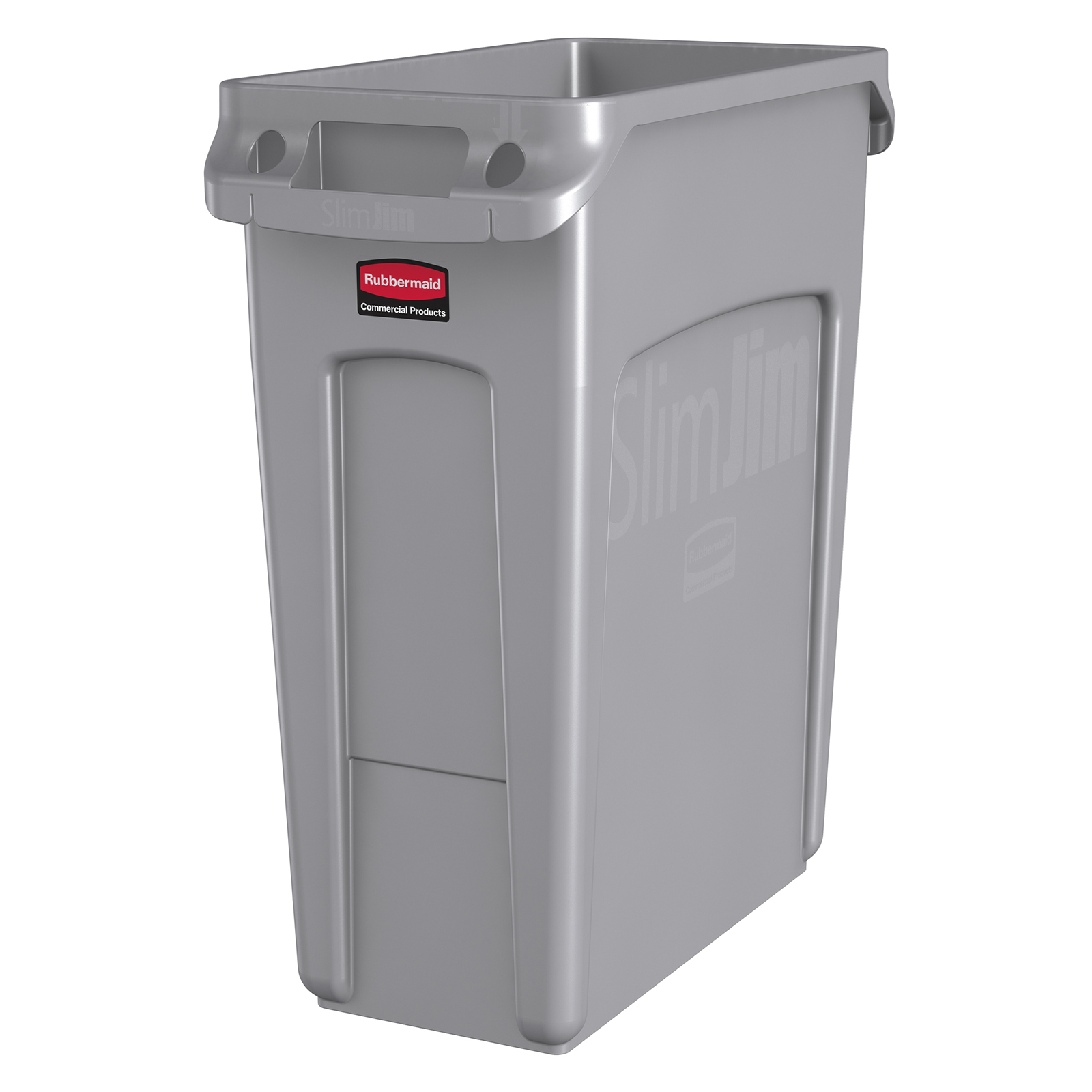Rubbermaid, 1971258, Trash Receptacle, Indoor, 16 Gallon, Plastic, Gray