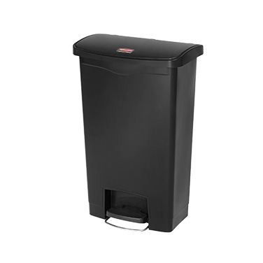 Rubbermaid, 1883611, Trash Receptacle, Indoor, 13 Gallon, Resin, Black